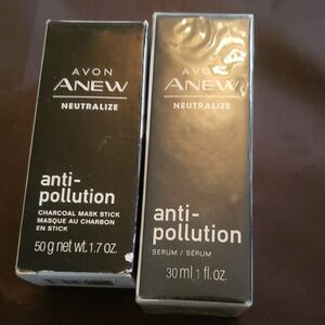 Avon Anew Neutralize Anti-Pollution Charcoal Mask Stick and Serum